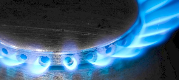 Gas burner with healthy flame